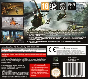 Call of Duty - Black Ops (Europe) box cover back